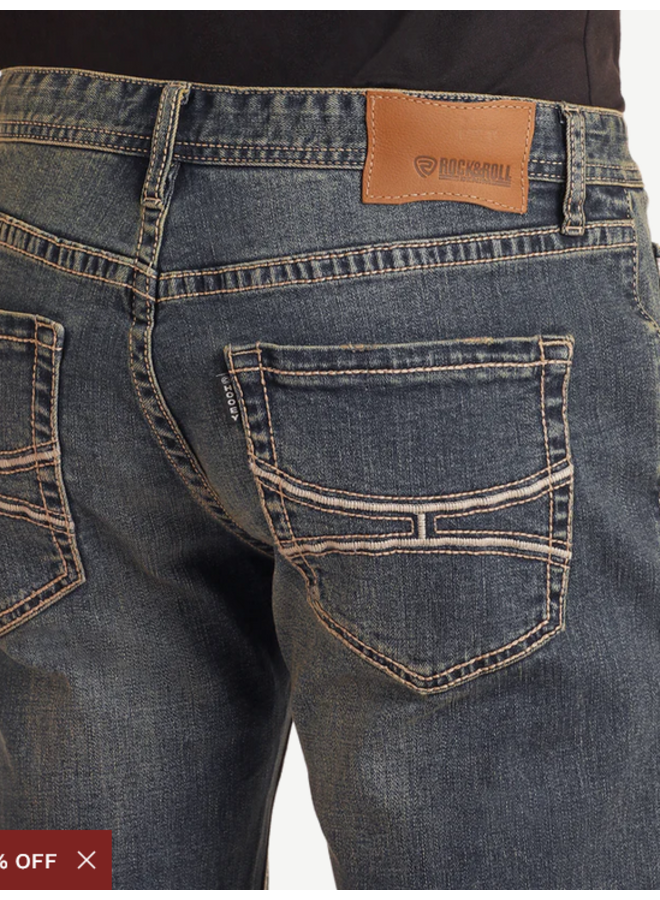 Men's Hooey Slim Fit Rope Stitch Straight Leg Jeans