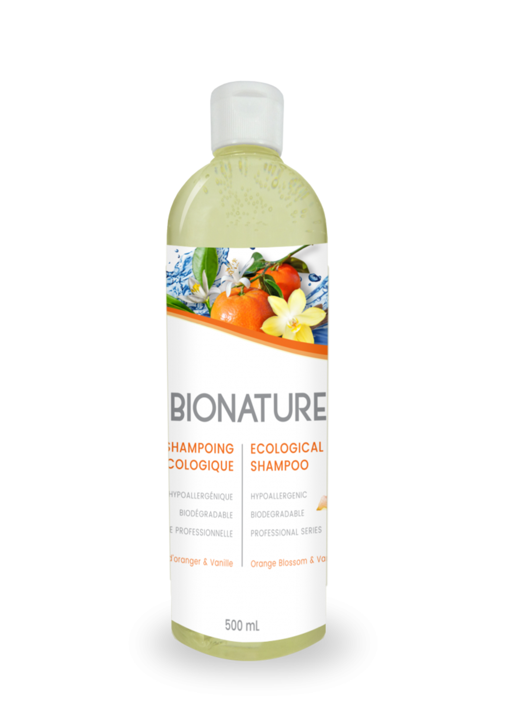 BioNature Shampoing Fleurs d'oranger et vanille 500ml
