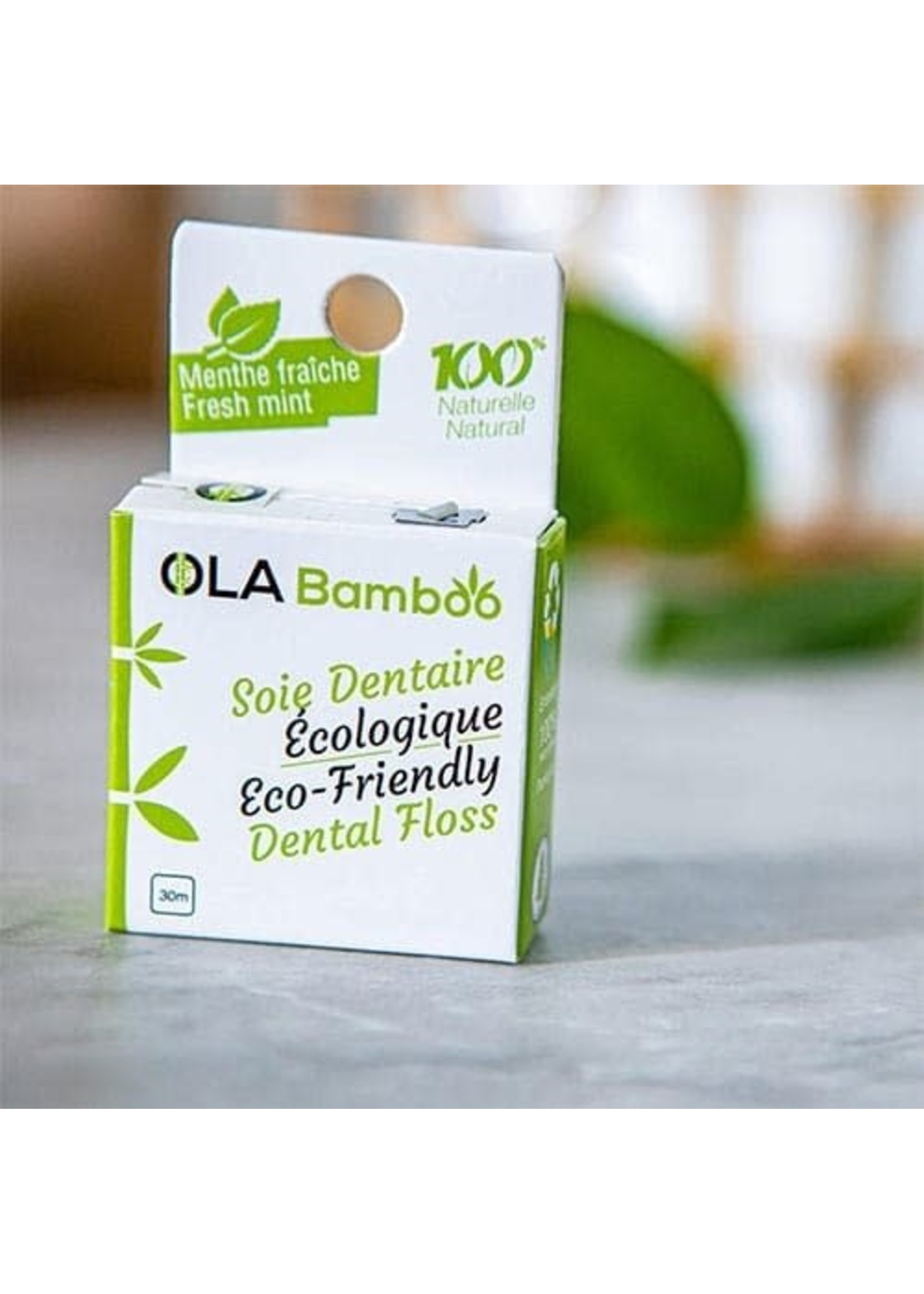 OLA Bamboo Soie dentaire écologique