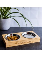 OLA Bamboo Bol double pour animal en bambou