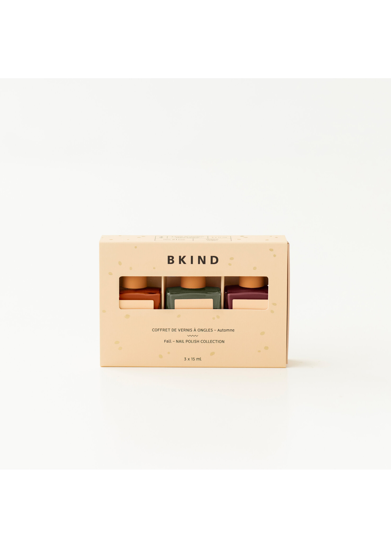 Bkind Coffret vernis  BKIND collection automne 3x15ml