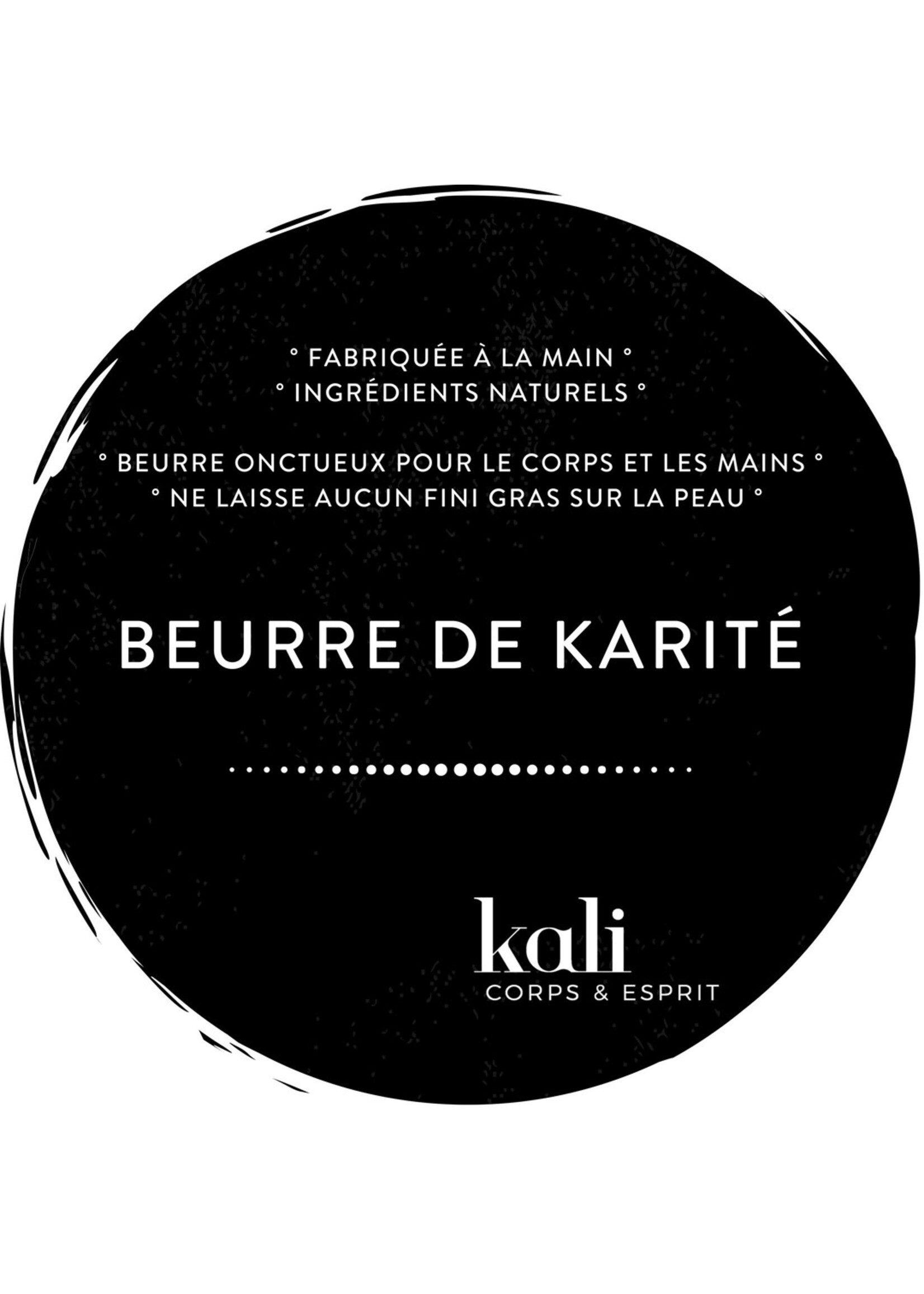 Kali déodorant Beurre au karité 100g| Sans parfum  Karité, huile d'amande, jojoba, huile coco, cire d'abeille et vitamine E