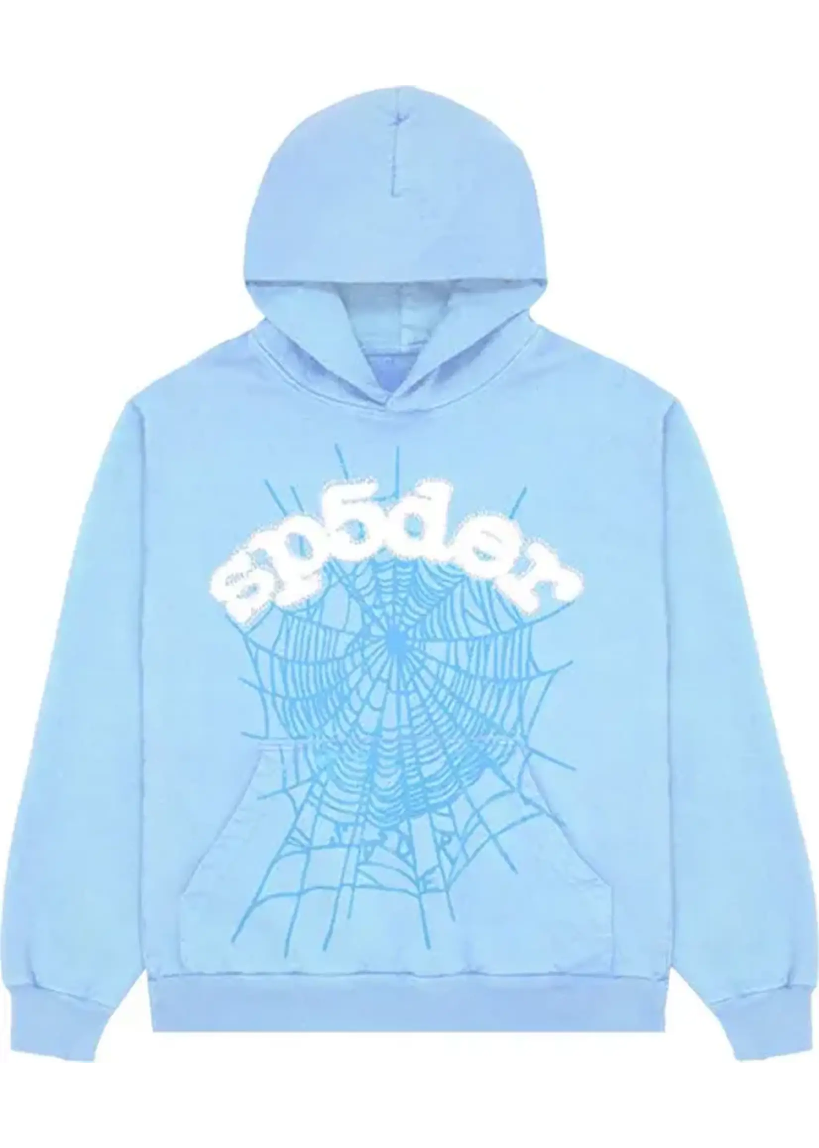 Sp5der Hoodie Web Sky Blue