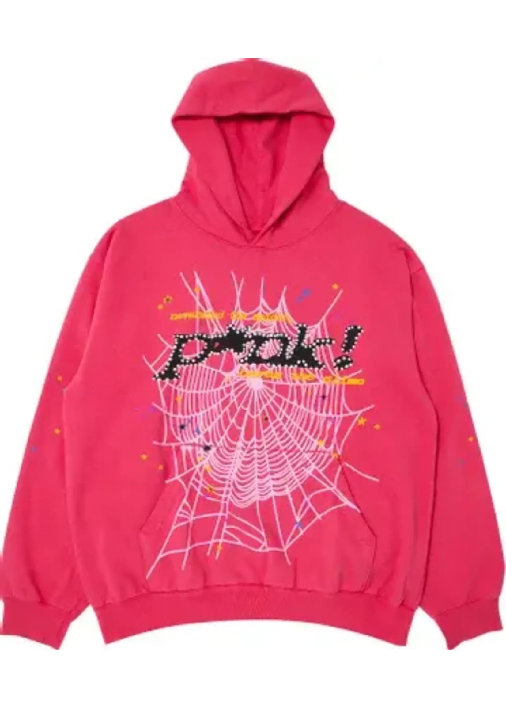 Sp5der P*nk Hoodie Pink Sole and Laces