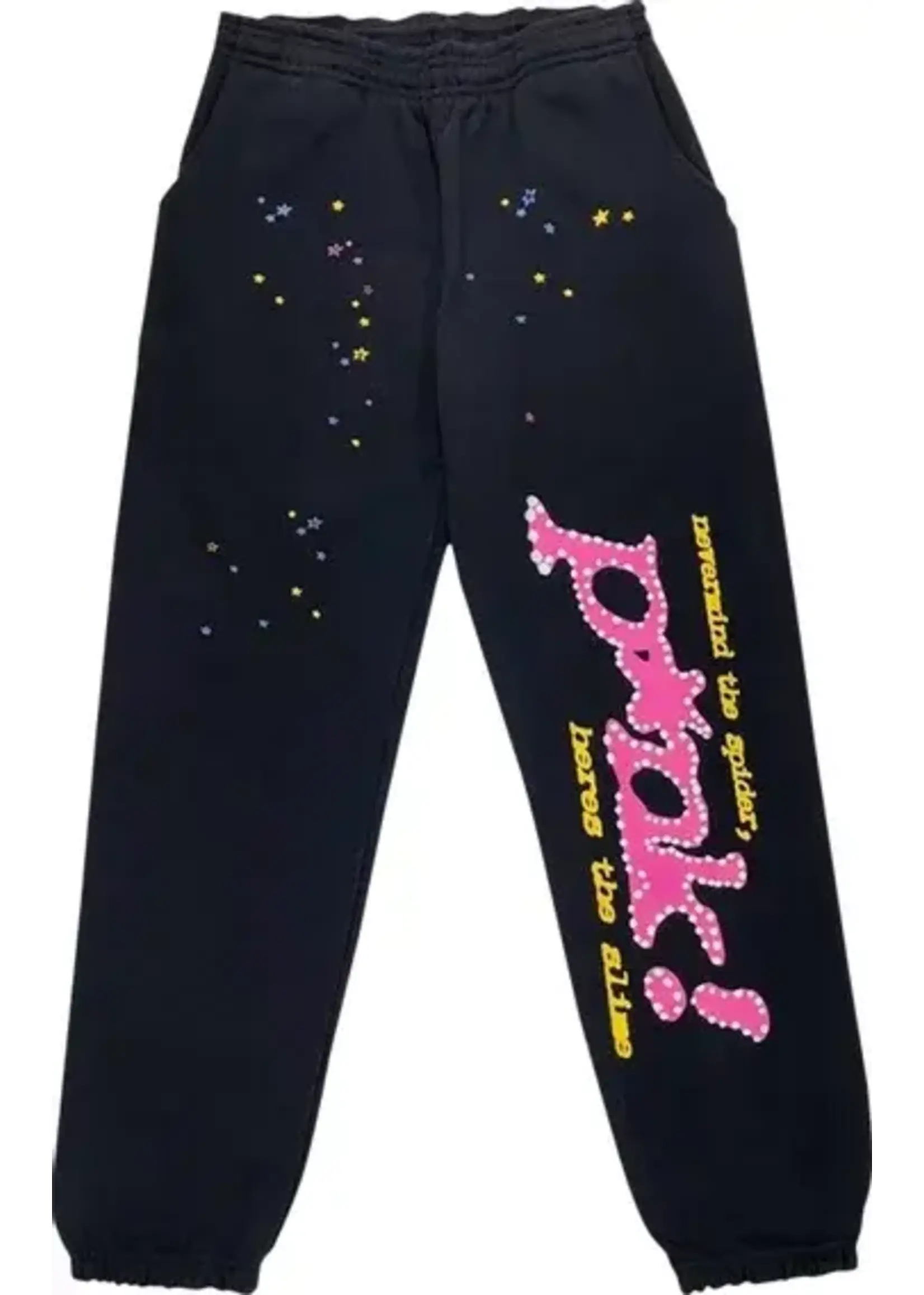 Sp5der Sweatpants P*nk Black