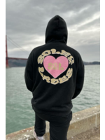 Sole and Laces Hoodie Heart Black