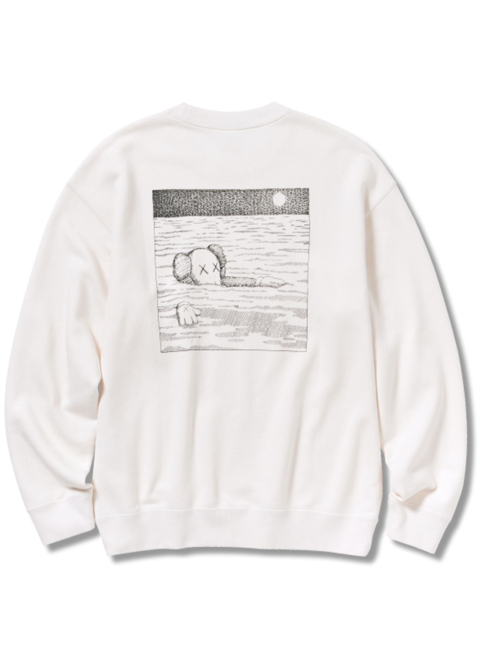 Kaws Crewneck River White