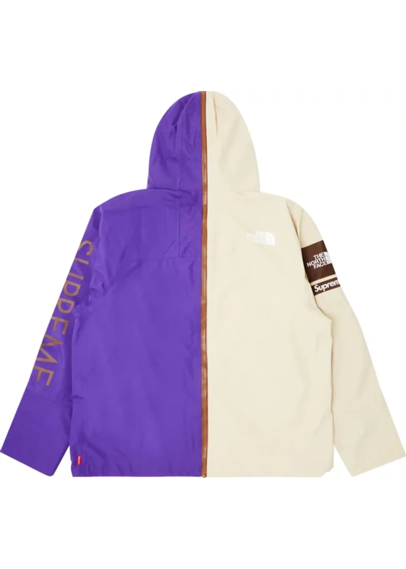 Supreme The North Face Split Taped Seam Shell Jacket Tan