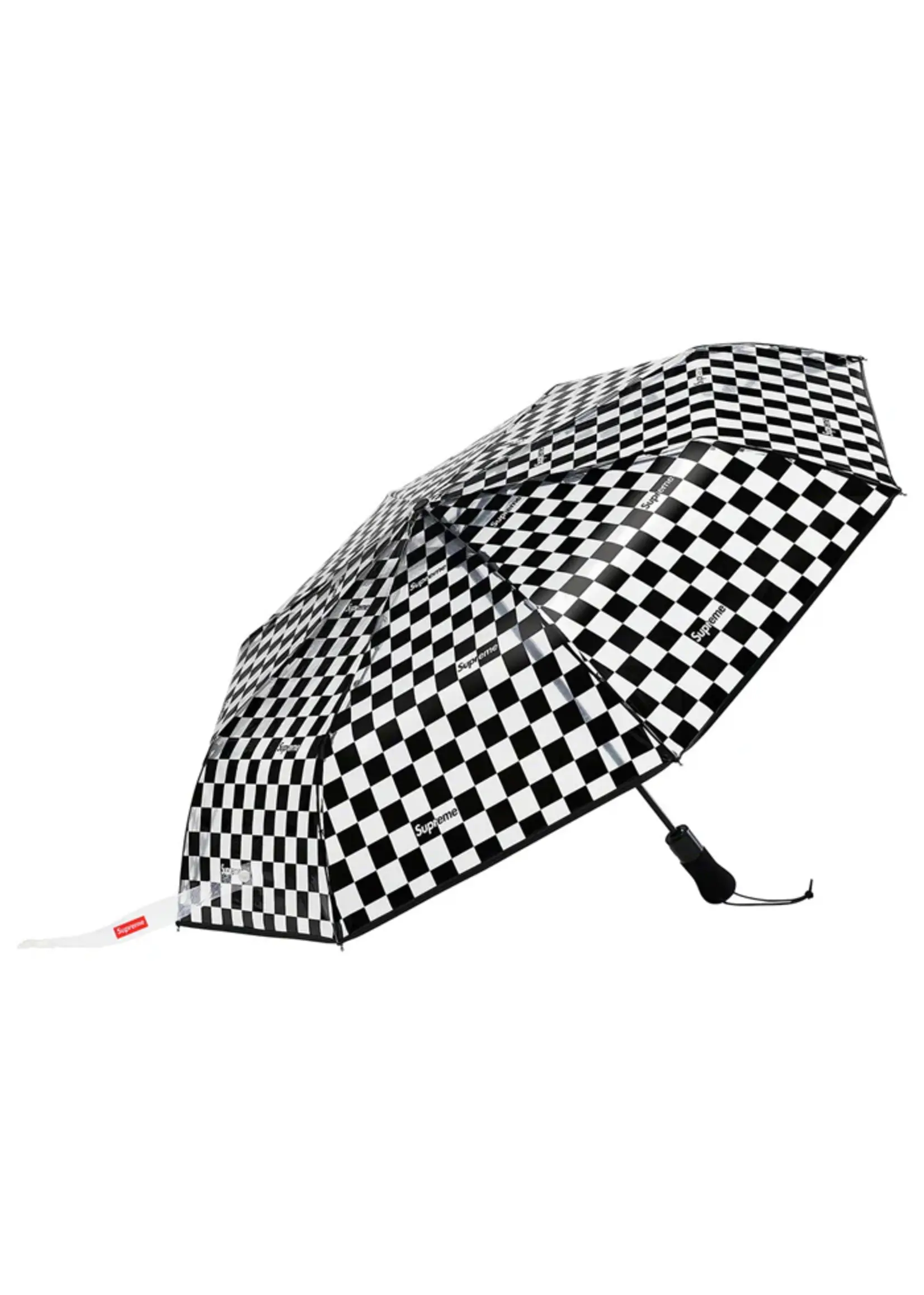 Supreme ShedRain Transparent Checkerboard Umbrella Black