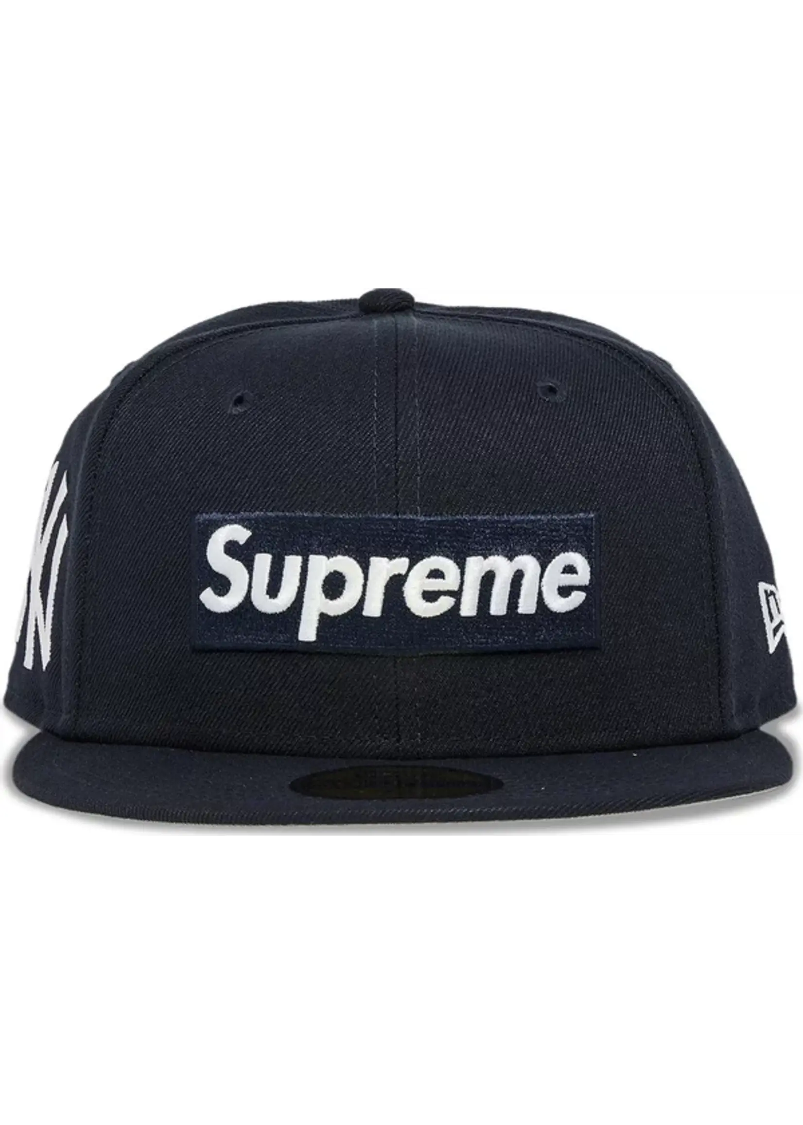 Supreme New York Yankees Box Logo New Era Fitted Cap Navy