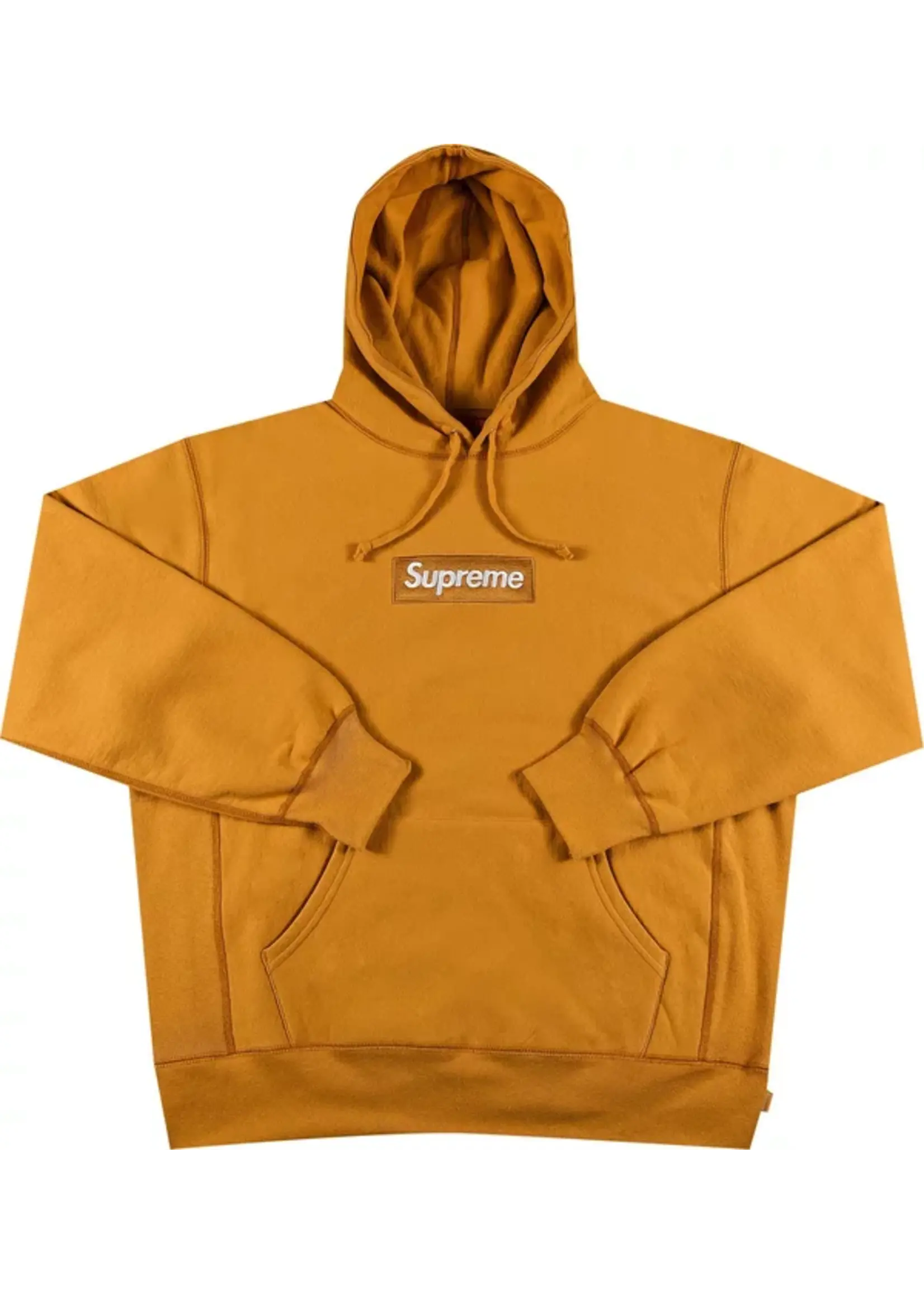 Supreme Box Logo Hoodie Light Mustard (2021)