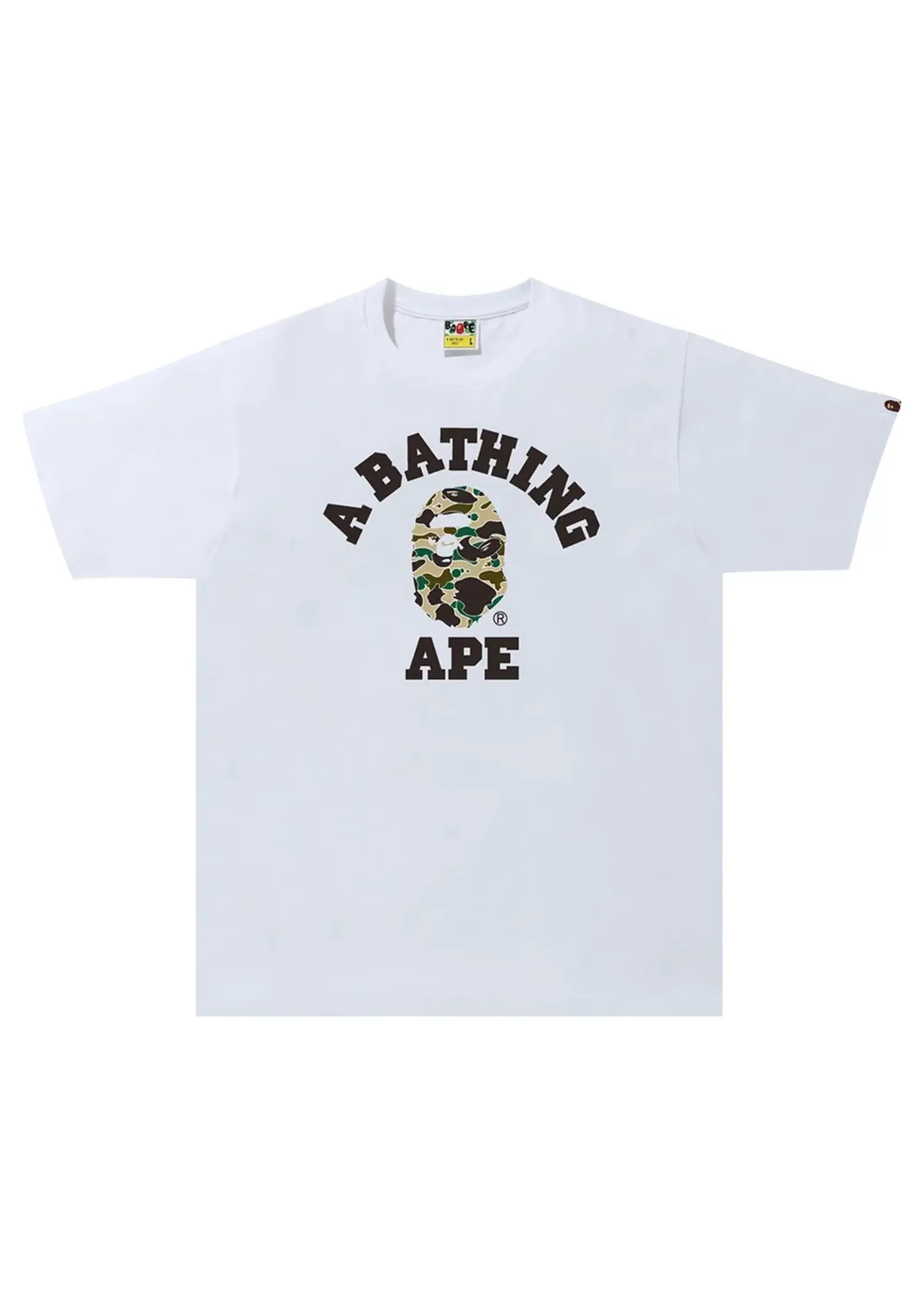 Bape Tee College Yellow Camo