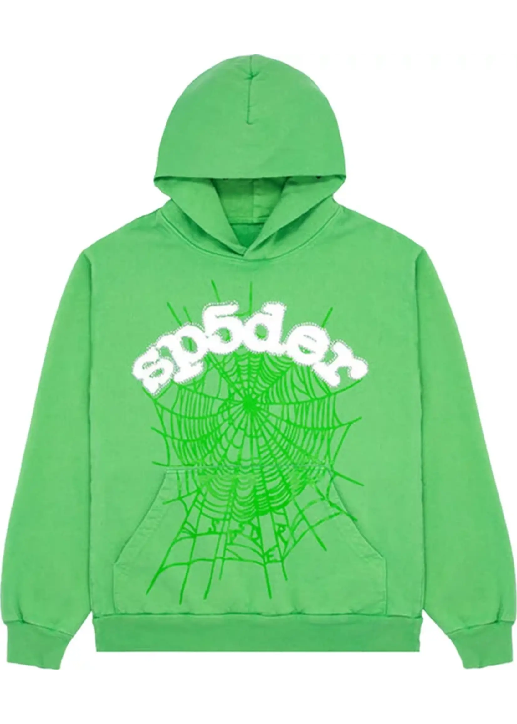 Sp5der Hoodie Web Slime Green