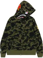 Bape Shark Hoodie Green Camo