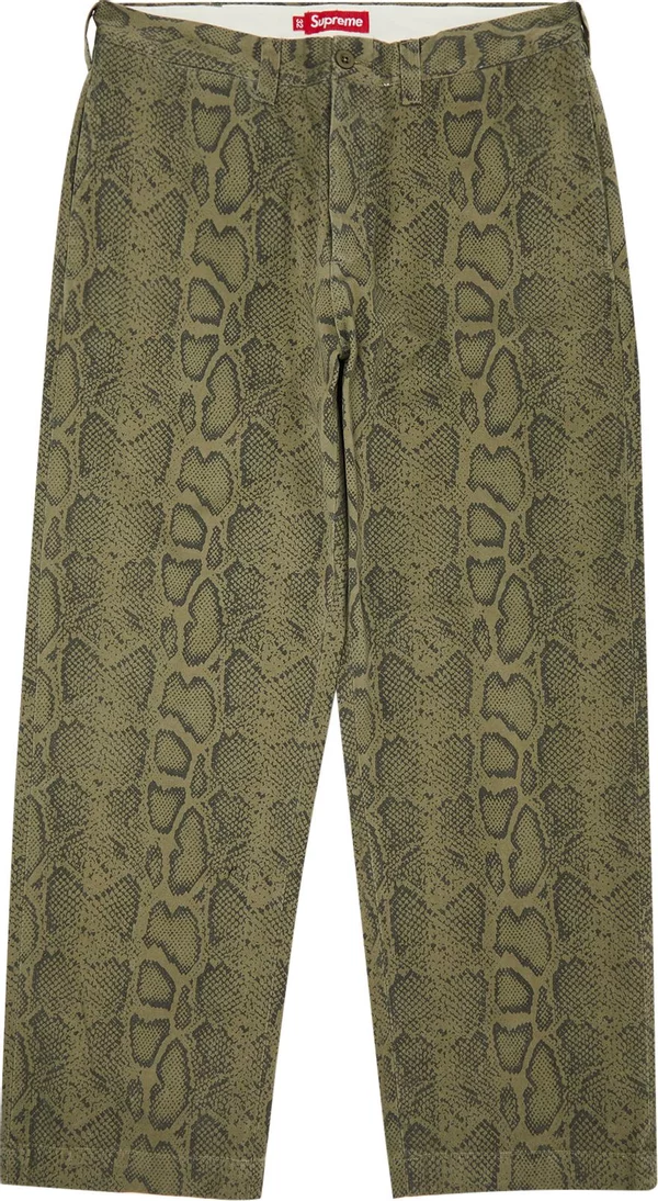 supreme Snake Print Chino Pant 34 逃れ チノパン supreme Snake Print Chino Pant 34 逃れ チノパン