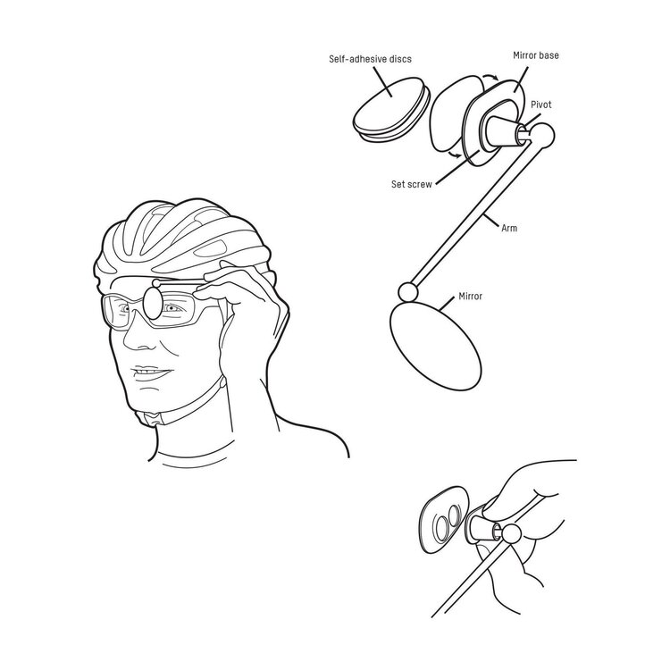 Mirror Helmet Black burn