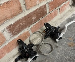 Shimano XT Dual Control Levers For Hydraulic Brakes W/ Hoses & Cables