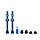 V2, Valve Tubeless, Presta, 60mm, Bleu, Paire