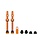 V2, Valve Tubeless, Presta, 60mm, Orange, Paire