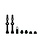 V2, Valve Tubeless, Presta, 44mm, Noir, Paire