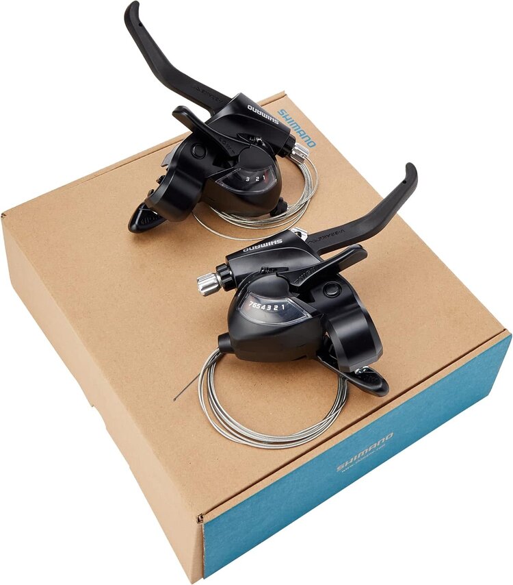 Shimano SHIFT/BRAKE LEVER SET, ST-EF41, 3X7-SPEED, EZ-FIRE PL