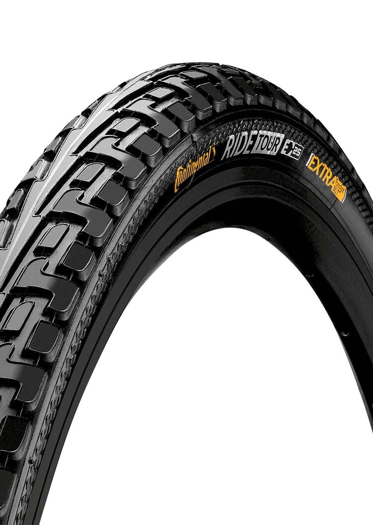 Continental Continental Ride Tour Tire - 700 x 28, Clincher, Wire, Black, ExtraPuncture Belt, E25