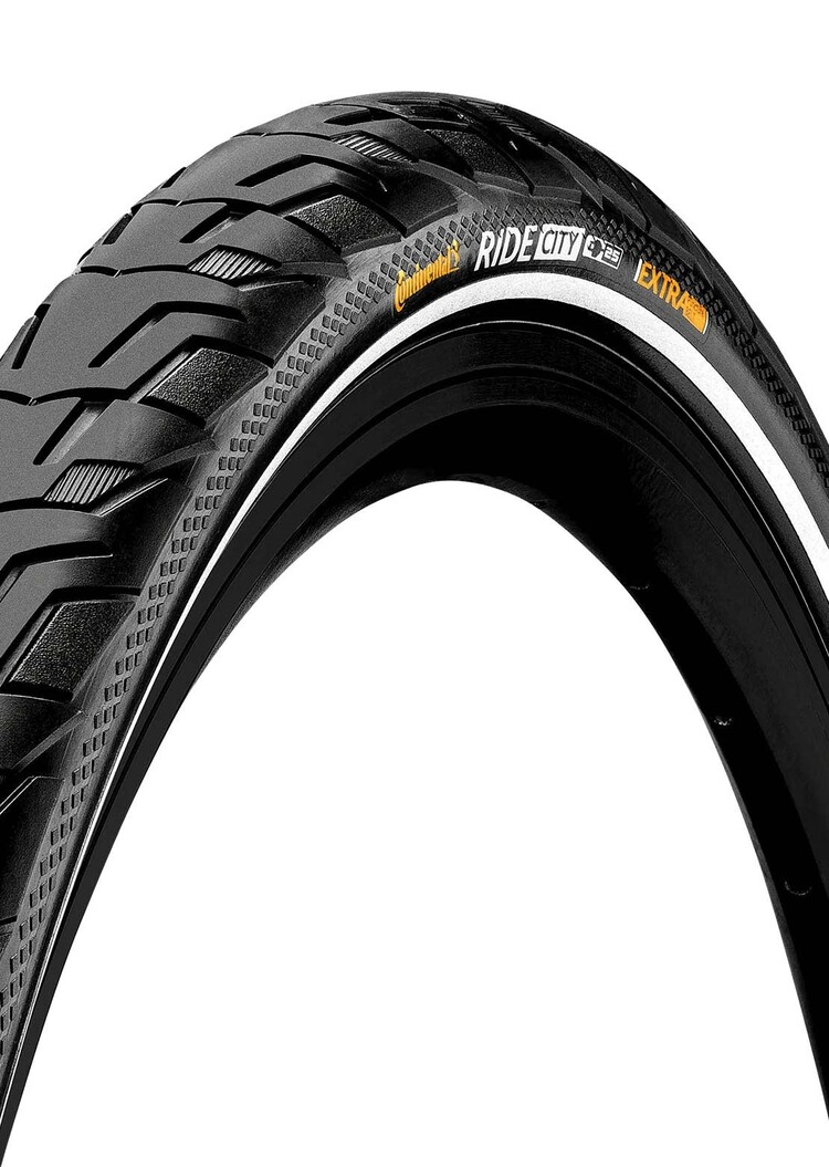 Continental Continental Ride City Tire - 26 x 1.75, Clincher, Wire, Black/Reflex, ExtraPuncture Belt, E25