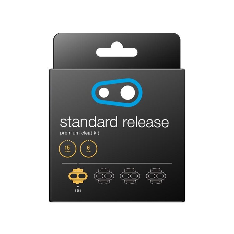 crankbrothers, Standard Release Cleat, Cales, Compatibilité: crankbrothers SPD, Jeu latéral: 6°, Or, Paire