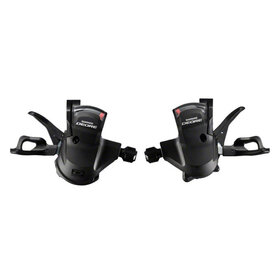 Shimano SHIFT LEVER SET, SL-M610, DEORE 2/3X10-SPEED, W/O.G.D, R:2050MM L:1800 MM, BLACK OT-SP41 SEALED OUTER(1800/1200 MM), 6MM CAP X5, NOSE CAP X1, IND.PACK