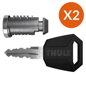 Thule One-Key System 2 Pack SILVER