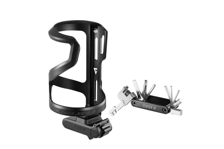 Giant Porte-bidon Airway Cage Sidepull droit - Recyclé - Clutch 12, noir mat