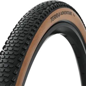 Continental Continental Terra Adventure Tire - 700 x 45 / 29 x 1.75, Tubeless, Folding, Black/Transparent, Grip, Trail Casing, E25
