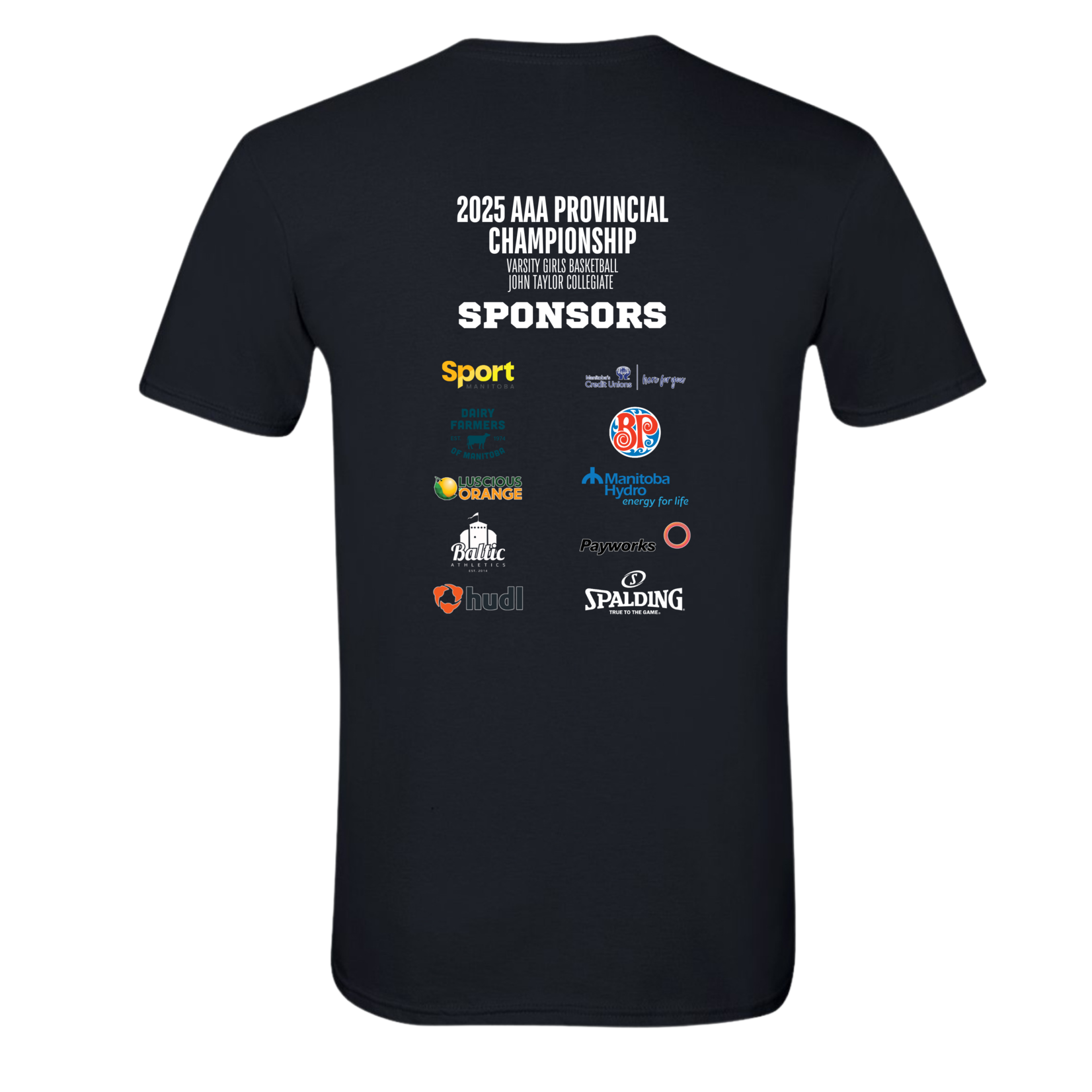 AAA Provincials AAA Provincial Basketball Black T Shirt