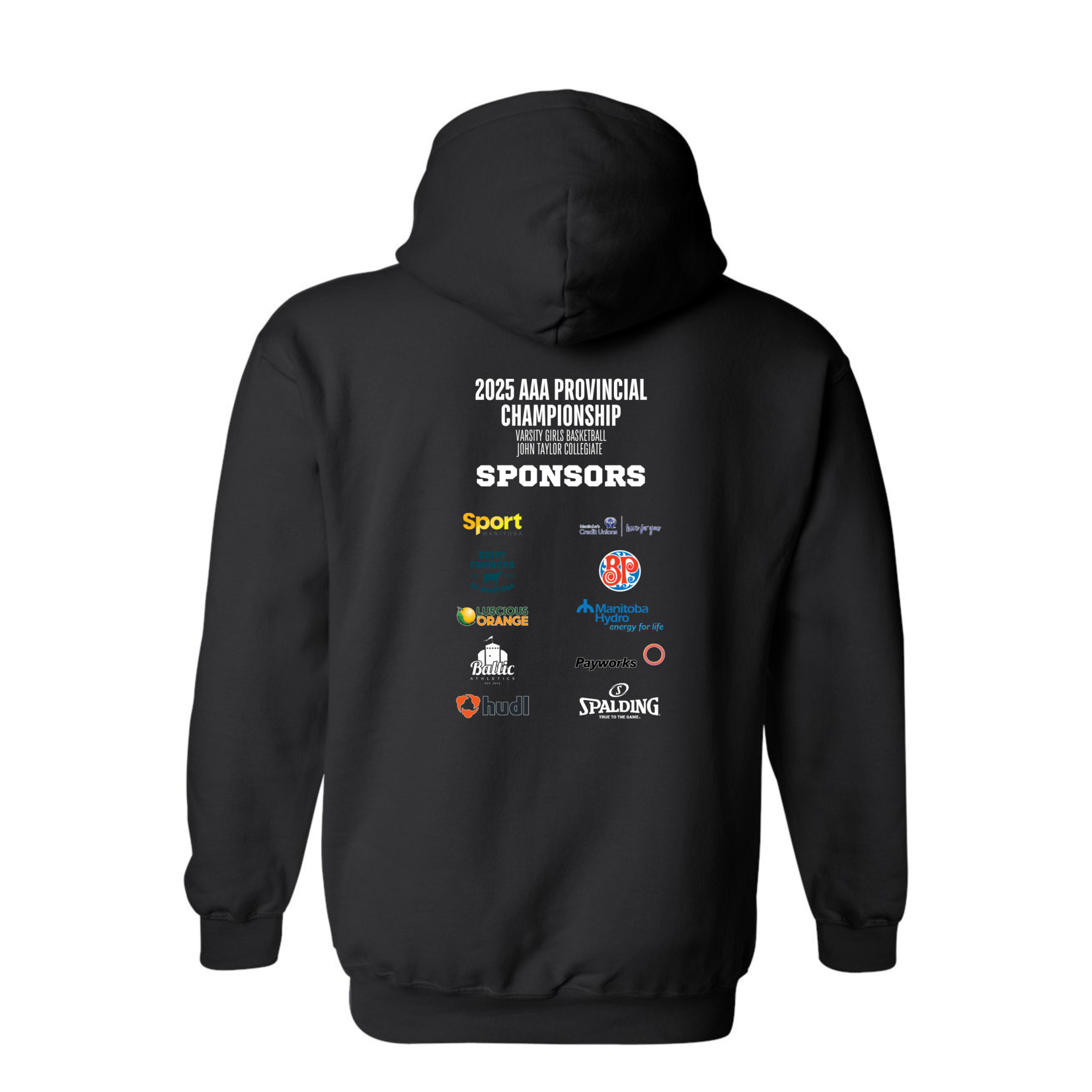 AAA Provincials AAA Provincial Basketball Black Hoodie