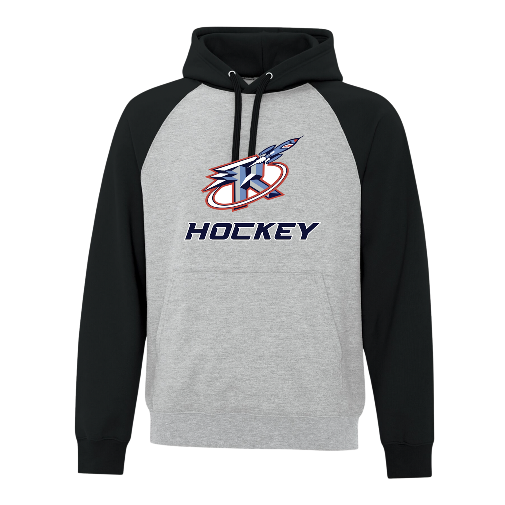 Rockets Hockey Rockets Two-Tone Hoodie with Logo