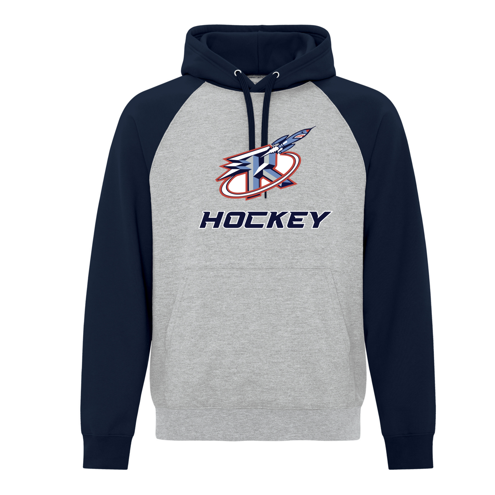 Rockets Hockey Rockets Two-Tone Hoodie with Logo