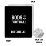 Rods 2026 Rods Personalized Fleece Football Blanket