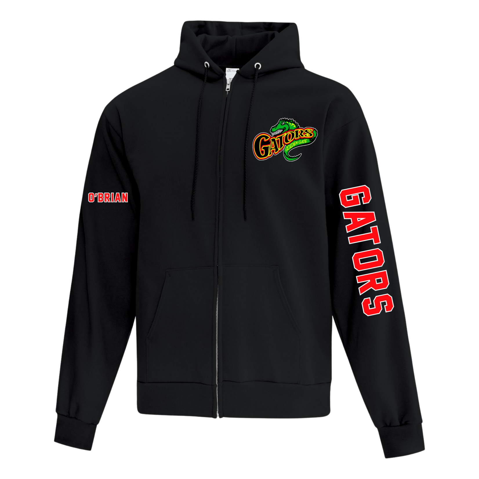 Golden Gate 2026 Gator Zip Up Hoodie with Name