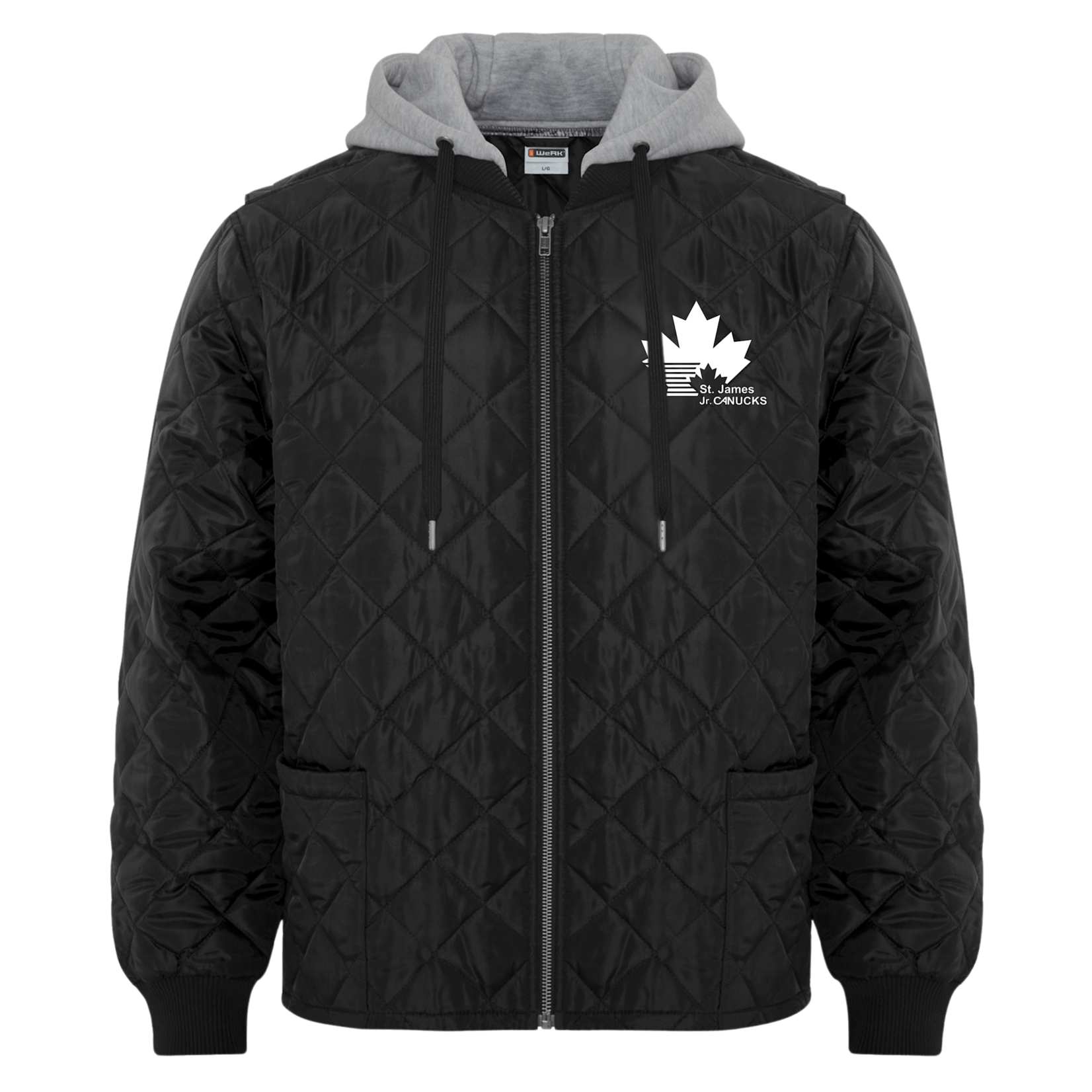 Canucks Canucks Hooded Black Freezer Jacket