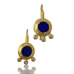 ARA Collection 24k Gold, Diamond, and Lapis Drop Earrings