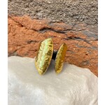 ARA Collection 24k Gold and Silver Open Asymmetrical Ring (size 7.5)