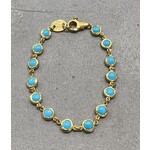 ARA Collection Ara 24k Gold and Turquoise Bracelet