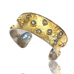 ARA Collection 24k Gold and Diamond Cuff Bracelet