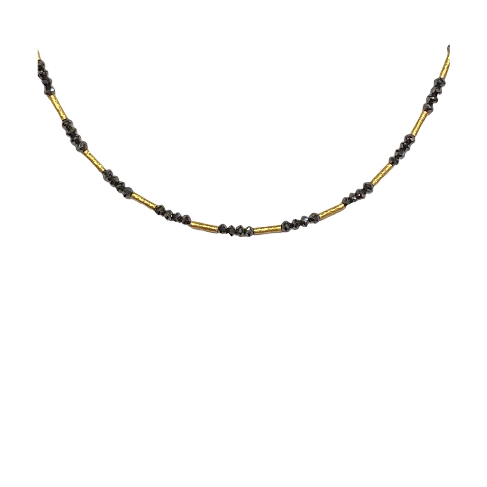 ARA Collection 24k and Black Diamond Necklace