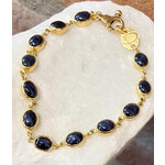 ARA Collection Blue Sapphire and 24k Gold Bracelet