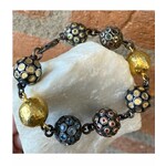 ARA Collection 24k Gold and Multi-Bead Bracelet