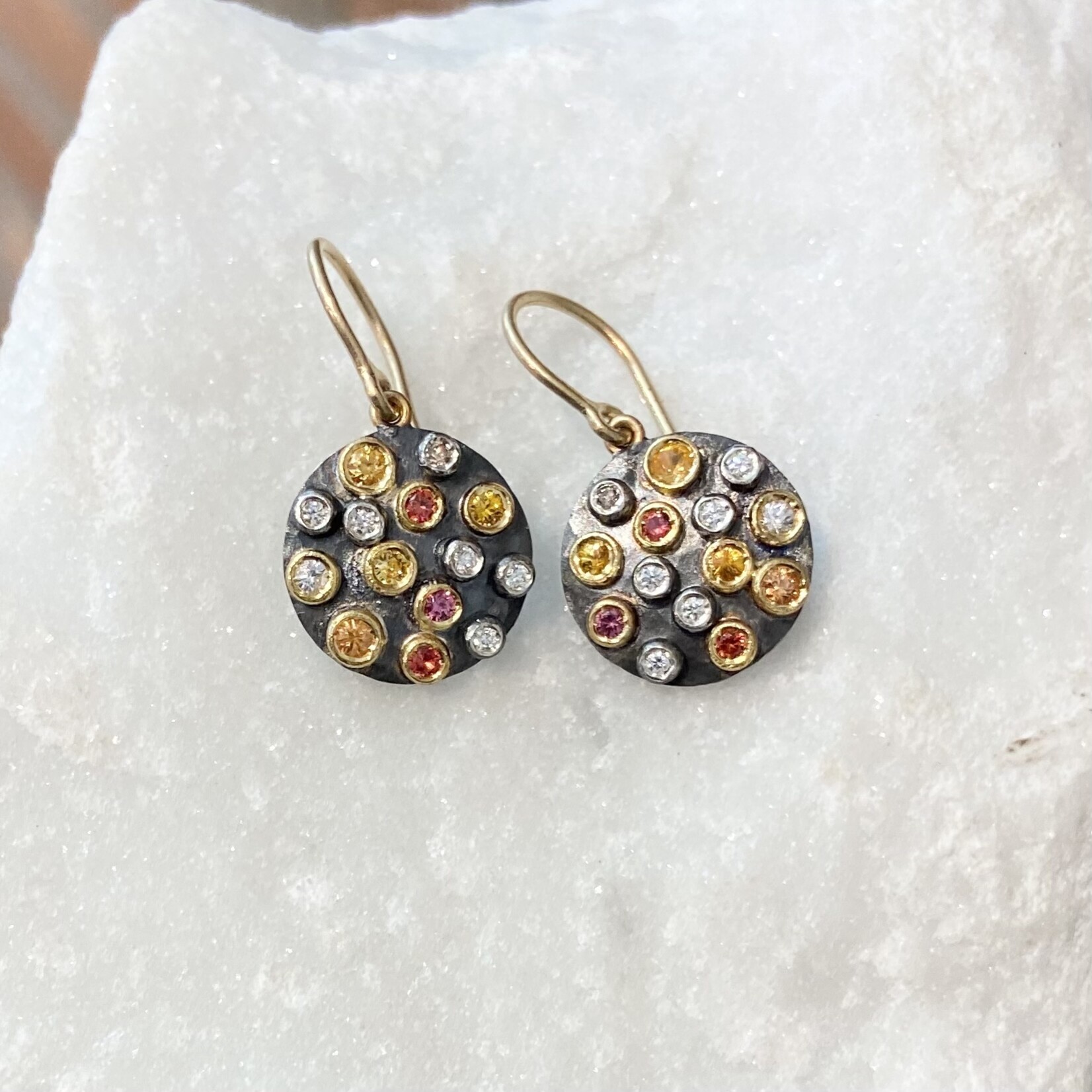 Annie Fensterstock Cornucopia Earrings