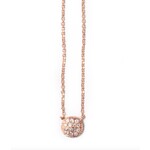 Andi Alyse Small Rose Gold Darling Dot Necklace