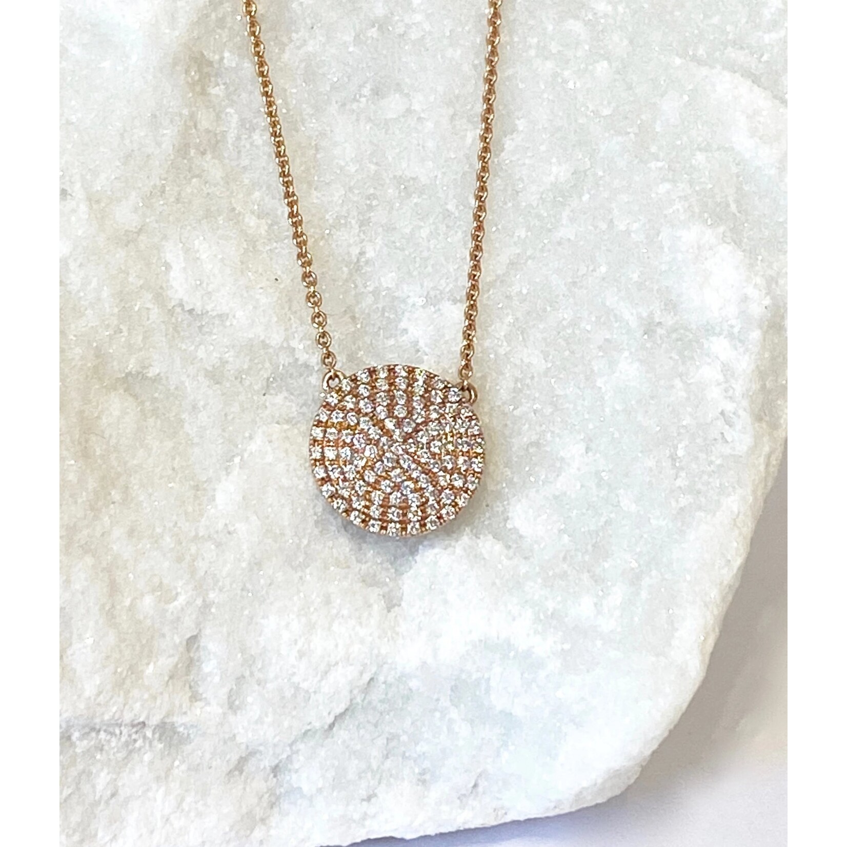 Andi Alyse Large Rose Gold Darling Dot Necklace