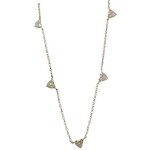 Andi Alyse Diamond Heart and Yellow Gold Necklace